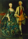 1734 Princess Sophie Dorothea with Friedrich Wilhelm by Antoine Pesne (location unknown to gogm)