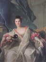 1740 Marie-Thérèse Geoffrin, Marquise de La Ferté Imbault by Jean Marc Nattier (location ?) From leslanturelus.f::marie-therese-geoffrin: despot