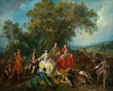 1740 Picnic after the hunt by Nicolas Lancret (National Gallery of Art - Washington, DC USA)