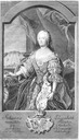 1756 Johanna Elisabeth of Holstein-Gottorp (engraving) by Johann Martin Bernigeroth (1713–1767) after Anna Rosina de Gasc (1713–1783)
