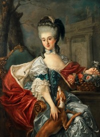"1757" Izabela Lubomirska, the Blue Marquise by Marcello Bacciarelli (Museum Palace at Wilanow - Warszawa, Poland) From Warszawa.wikia.com:wiki: