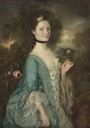 1757 Sarah, Lady Innes by Thomas Gainsborough (Frick Collection - New York City, New York USA