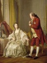1769 Marquis de Marigny et de sa femme by Louis-Michel van Loo (Musée du Louvre - Paris, France)