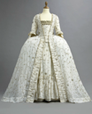 1770s Embroidered court gown (auctioned by Christie's) from the front