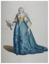 1772 print Marie de Medici from Thomas Jefferys, A Collection of the Dresses of Different Nations