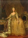 1773-1775 Queen Sophia Magdalena of Denmark by Lorentz Pasch the Younger (Hermitage)