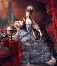 1775 Marie Antoinette by Jean Baptiste Andre Gautier d'Agoty (Châteaux de Versailles et de Trianon - Versailles, Île-de-France France)