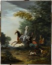 1780-1785 Marie-Antoinette chassant a courre vers by Louis Auguste Brun de Versoix (Versailles)