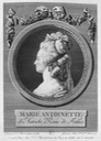 1781 Marie Antoinette looking sideways bust print by Boizot From pinterest.com:galeblair:antique-engravings: detint