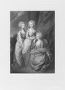 1784 Princess Augusta Sophia; Princess Elizabeth, Landgravine of Hesse-Homburg; Charlotte Augusta Matilda, Princess Royal by Arthur N. Sanders after Thomas Gainsborough (National Portrait Gallery - London UK)