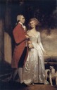1786 Sir Christopher and Lady Sykes strolling in the garden at Sledmere by George Romney (location unknown)