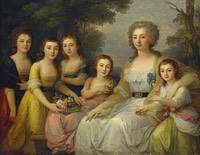 1788 Countess Anna Stepanovna Protasova with her nieces by Angelika Kauffmann (State Hermitage Museum - St. Petersburg, Russia) Wm