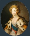 1801 Elisabeth Alexeievna wearing her coronation robes by Vladimir Lukich Borovikovsky (Louvre)