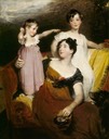 1814 Lydia Elizabeth Hoare, Lady Acland and children by Sir Thomas Lawrence (Killerton - Broadclyst, Exeter, Devon UK)