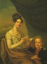 1816 Josephina Fridrix and son P. A. Alexandrov by ? (location unknown to gogm)