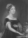 1829 (Jan. issue) Her Grace, Charlotte Florentia, Duchess of Northumberland, Stipple engraving by T.A.Dean after Mrs Robertson Published by Whittacker & Co. in La Belle Assemblee Wm X 1.5