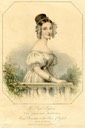 1830s (earlier) Princess Victoria standing half-length behind a balustrade From pinterest.com/jdavis0150/yv-hair/ despot