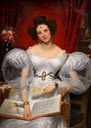 1831 Marquise Chasseloup-Laubat (probably Marie Augustine Antoinette Le Boucher des Fontaines) by Joseph-Désiré Court (Musée des Beaux-Arts de Rouen - Rouen, Normandie, France) From X 1.5
