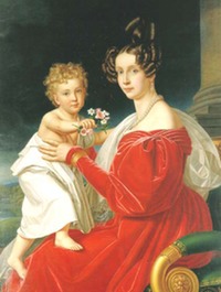 1832 Sophie Bayern and Franz Joseph by Joseph Karl Stieler (Schönbrunn - Wien, Austria)
