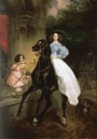 1832 Giovanina and Amacilia Pacini, the Foster Children of Countess Yu. P. Samoilova by Karl Brullov (State Tretyakov Gallery, Moskva Russia)