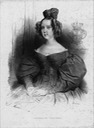 1833 Maria II by Achille Devwria