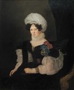1835 Duchess Tatiana Vasilievna Golitsyn, nee Vasilchikova (1781- 1841), the wife D. V. Golitsyn by François Nicholas Riss (Moscow State Historical Museum - Moskva, Russia)