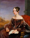 ca. 1837 Mathilde Grafin Lynar by Eduard Magnus (location unknown to gogm)