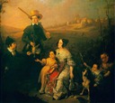 1838 marqués de Arco Hermoso y su familia by Antonio Cabral Bejarano (private collection)