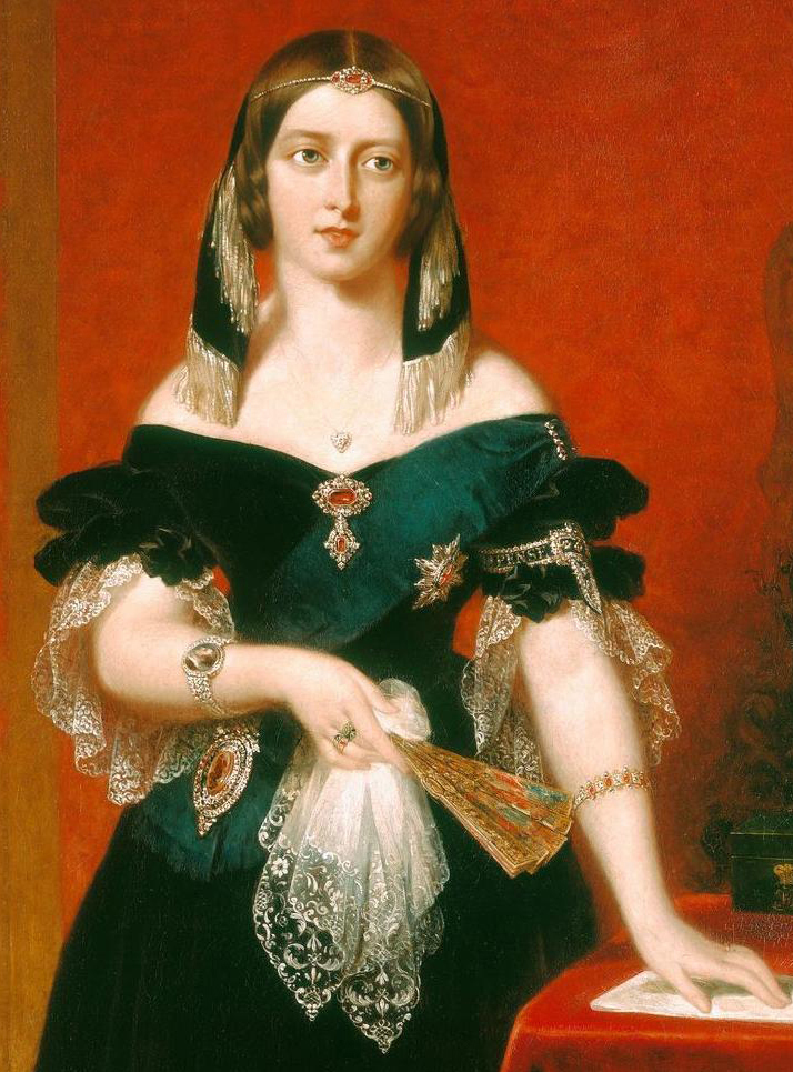 1840 Queen Victoria wearing rubies by John Partridge (Royal Collection ...