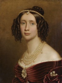1842 Maria Anna of Bavaria, Queen of Saxony by Joseph Karl Stieler (location unknown to gogm) From the lost gallery despot deflaw throughout
