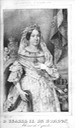 1845 (print date) Isabel II engraving by Damaso Calbo y Rochina de Castro after Luis Maria Durán
