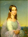1846 Eugenia of Sweden at age 16 by Nils Johan Olsson Blommér (Nationalmuseum, Stockholm)