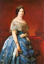 Isabel II by Federico Madrazo y Kunz (Banco de Espana, Madrid)