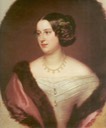 1847 Elisabeth Alexandrine de Ficquelmont, Princess Edmond von Clary-und-Aldringen by Franz Schrotzberg (location ?) Wm trimmed