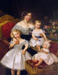 1849 Portrait de Louise Marie Thérèse d'Artois, la duchesse de Parme et ses enfants by Prosper Raffy (Château de Chambord - Chambord, region Centre, France) magika42000 photostream on flickr Louise d'Artois