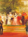 1851 Victoria and Albert at the opening of the crystal palace by Henry Courtney Selous (Victoria and Albert Museum, London) detail