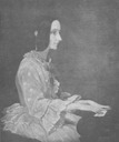 1852 Ada Lovelace at a piano painting in 1852 by Henry Phillips (location unknown to gogm)