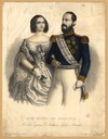 1852 Dom Miguel de Braganca e sua esposa D. Adelaide Sofia Amelia