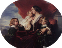 1853 Elzbieta Branicka, Countess Krasinska and her Children by Franz Xaver Winterhalter (private collection)