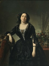 1855 María Dolores de Aldama y Alfonso, marquesa de Montelo by Federico Madrazo y Kunz (Museo Nacional del Prado - Madrid, Spain)