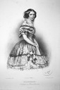 1856 Hildegard Luise von Bayern lithograph by Adolf Dauthage