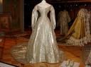 1856 Maria Alexandrovna's coronation gown (foreground) and Alexandra Feodorovna's coronation mantle (background)