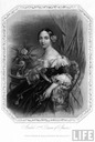 1857 engraving of Queen Isabel II (LIFE archives)