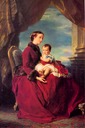 1857 The Empress Eugénie holding Louis Napoleon by Franz Xaver Winterhalter (private collection)