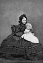1860 Crown Princess Victoria and a child