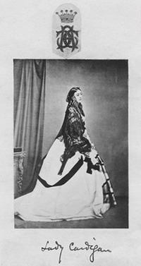 1860s Adelina, Countess of Cardigan detint EB