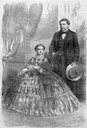 1861 Prince Napoleon and his wife, the Princess Clotilde Photographed by Fredericks from Harper's Weekly