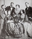 1862 15 year-old Maria Pia posing with her family before leaving for Portugal