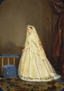 1862 Colorized Princess Alice's wedding dress 