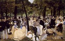 1862 Concert in the Tuileries by Edouard Manet (National Gallery, London)